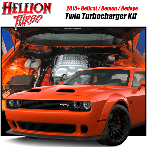 2015+ Challenger Hellcat / Demon / Redeye Compound Twin Turbo Kit by Hellion Turbo